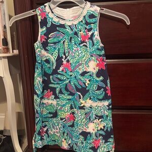 Lilly Pulitzer Kids Dress - Navy and Pink Floral size 6